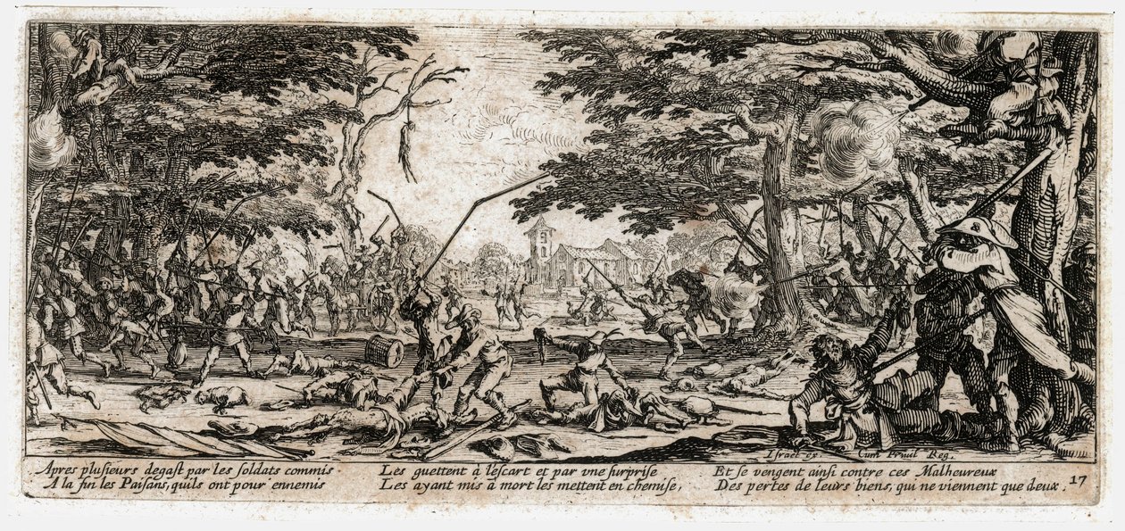 Le miserie e le disgrazie della guerra ... (incisione) da Jacques Callot