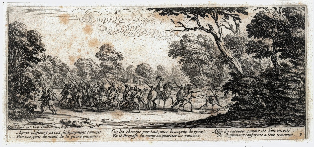 Le miserie e le disgrazie della guerra ... (incisione) da Jacques Callot