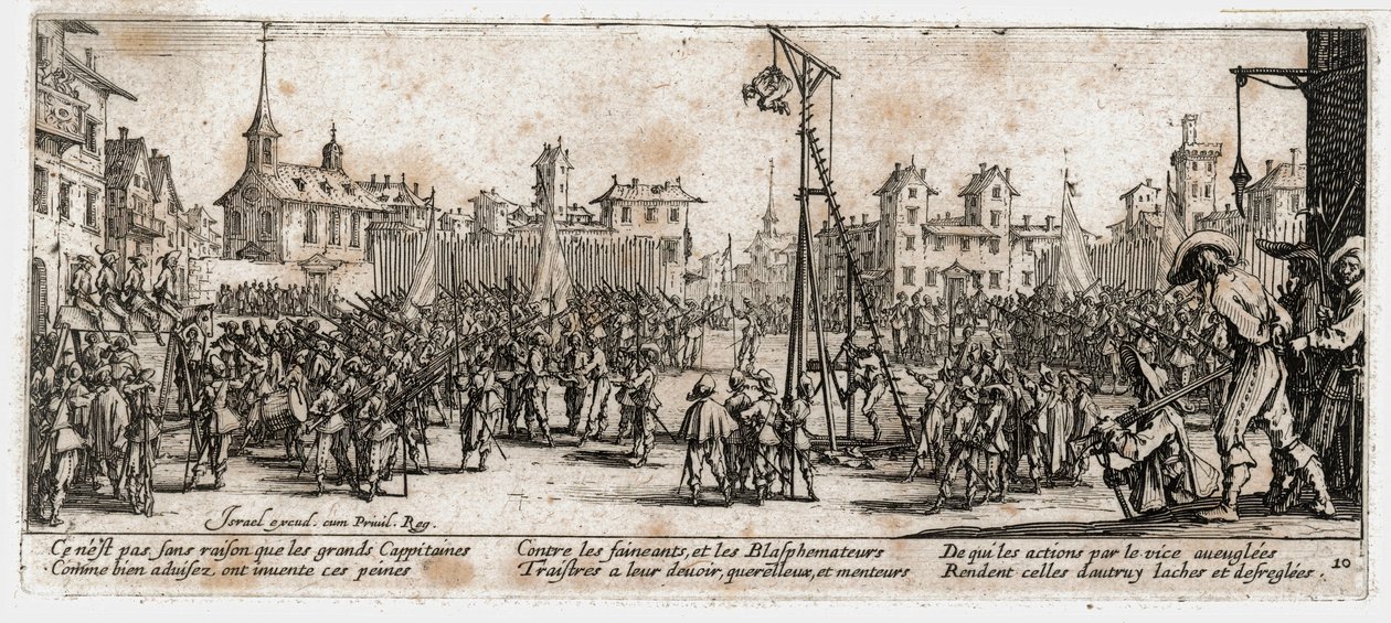 Le miserie e le disgrazie della guerra ... (incisione) da Jacques Callot