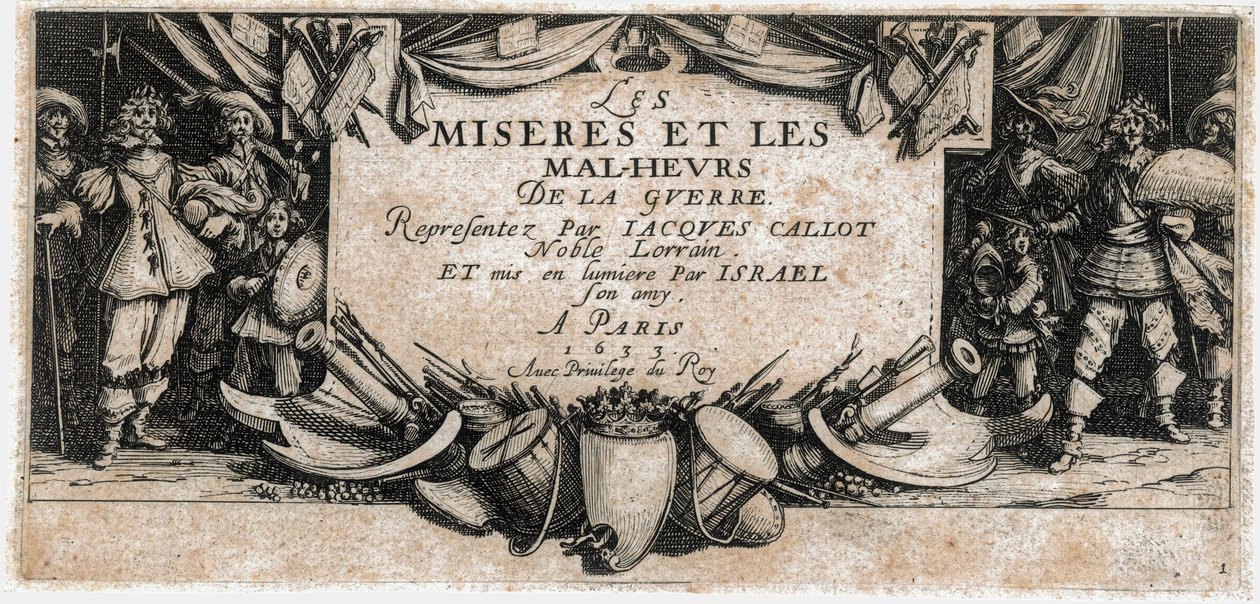 Les Miseres et les Malheurs de la Guerre (incisione) da Jacques Callot