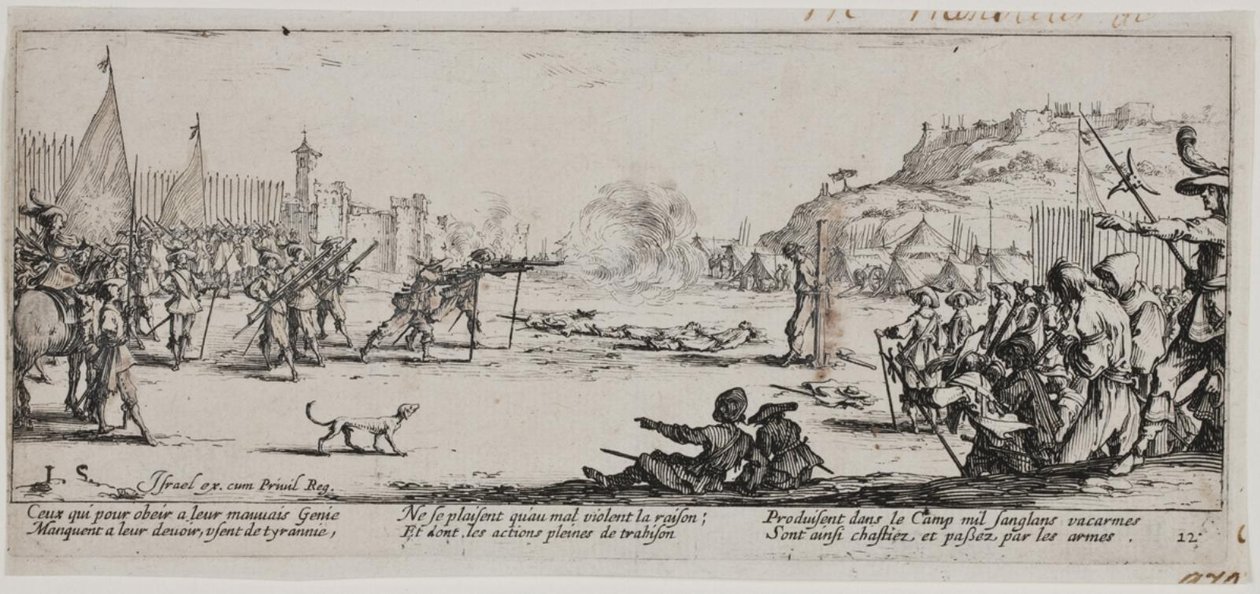 Le miserie e le sventure della guerra (foglio 12) da Jacques Callot