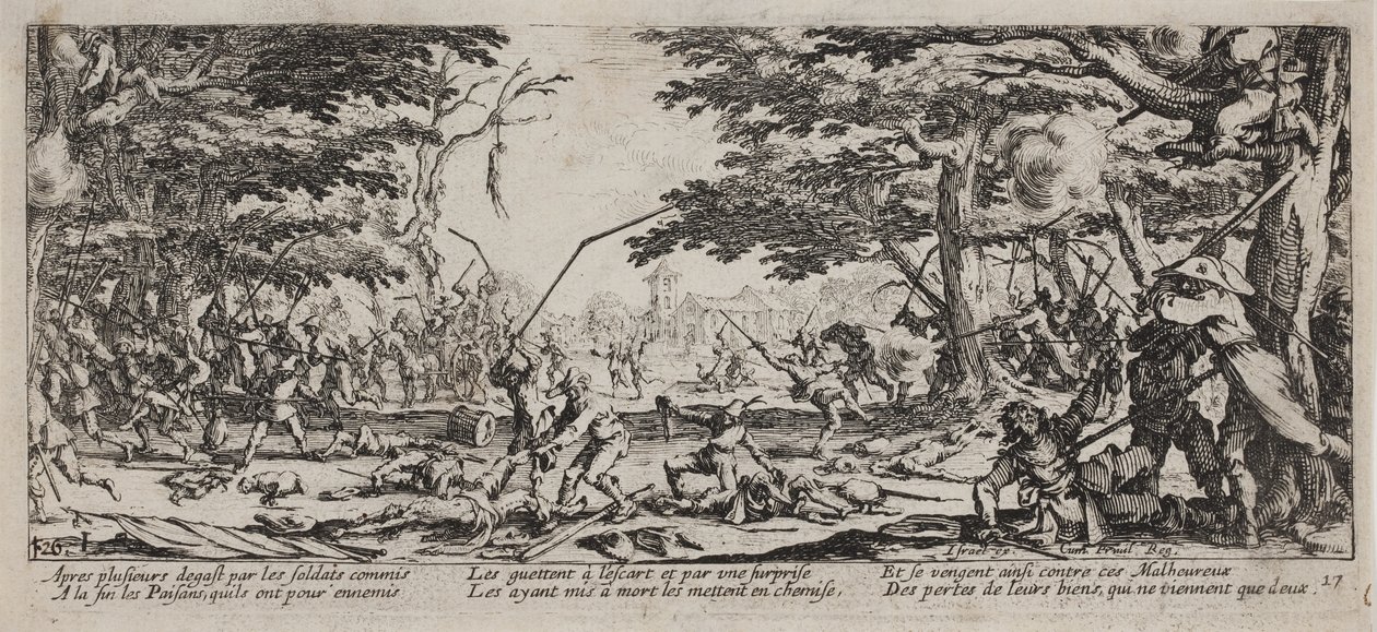 Les Misères et les Malheurs de la Guerre (foglio 17) da Jacques Callot