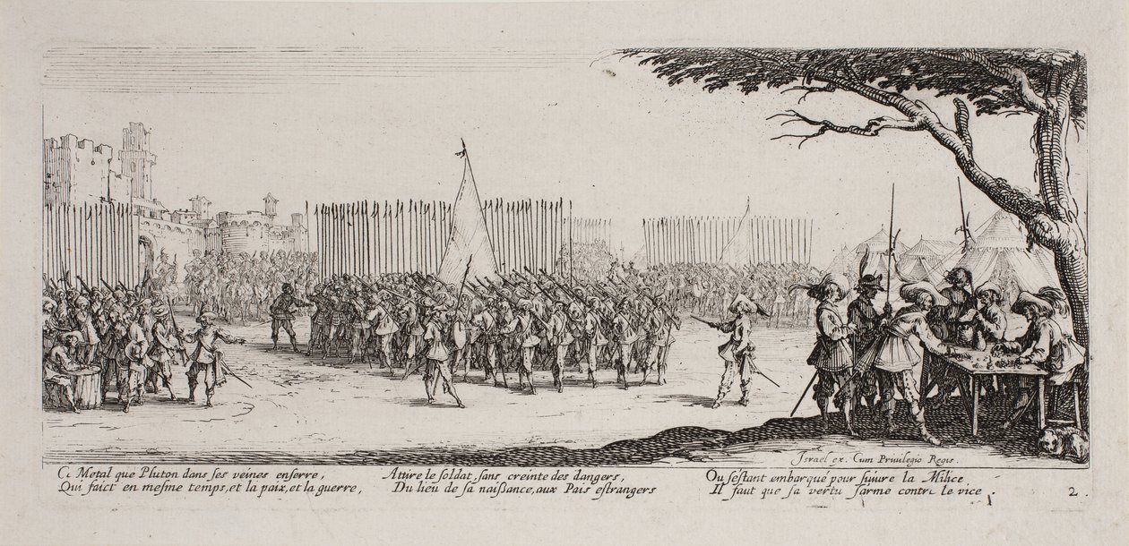 Le Miserie e i Malanni della Guerra (foglio 2) da Jacques Callot
