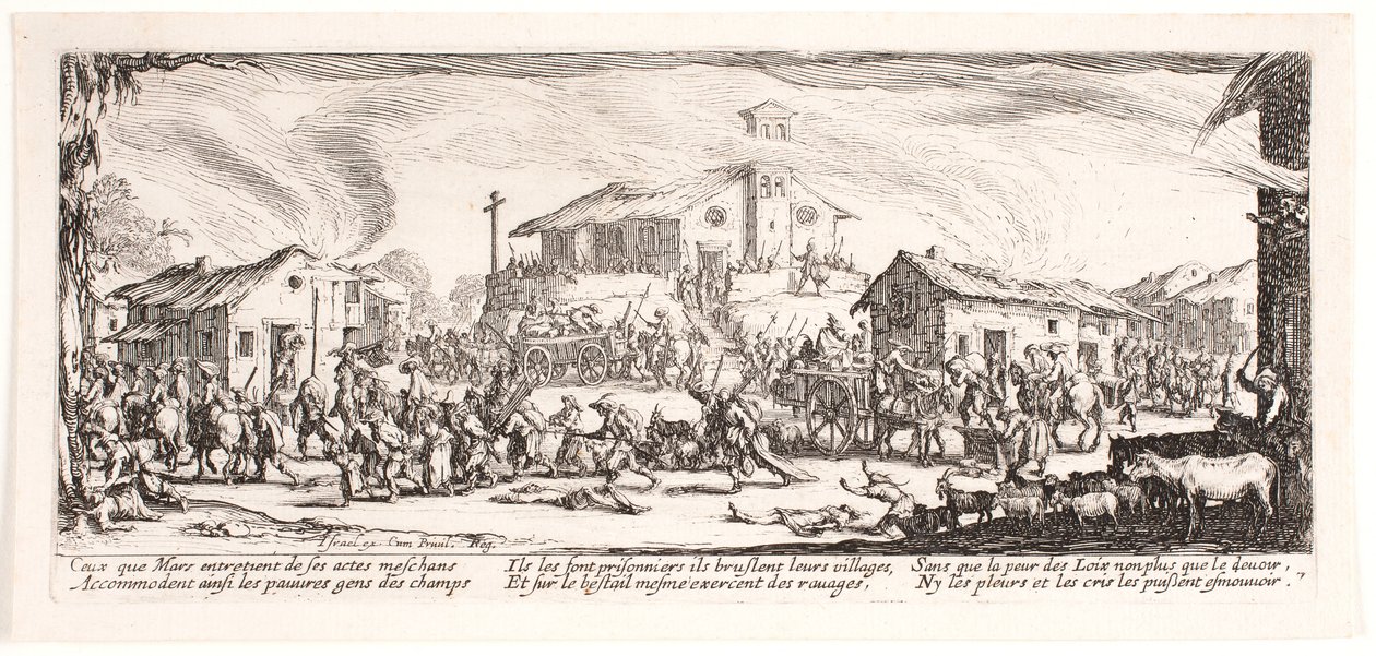 Le miserie e le sventure della guerra (tavola 7) da Jacques Callot