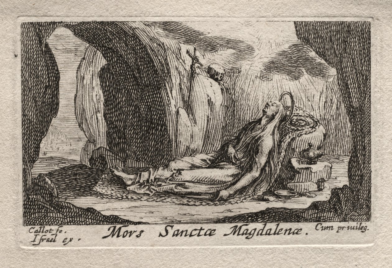 I Penitenti: Morte di Santa Maddalena da Jacques Callot