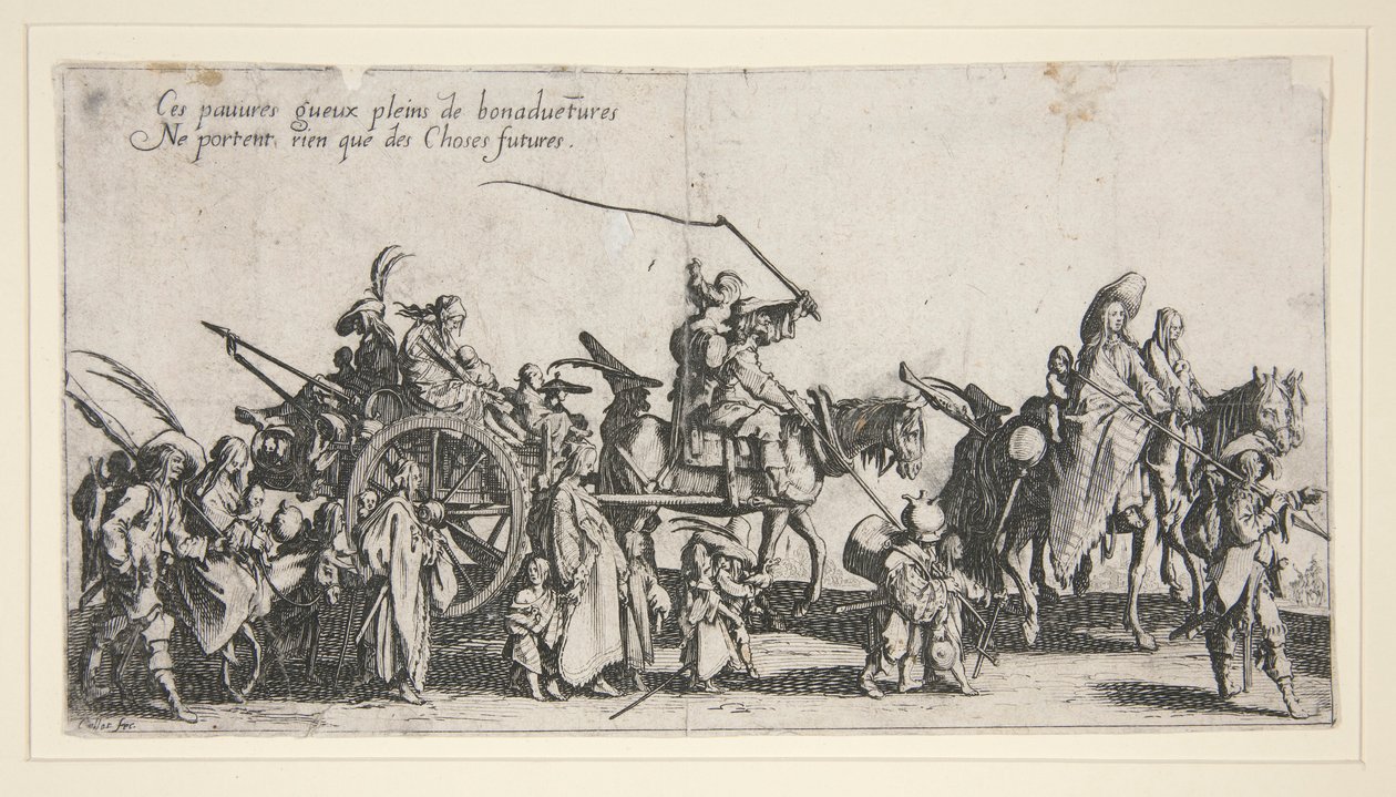 I bohemiens in marcia da Jacques Callot