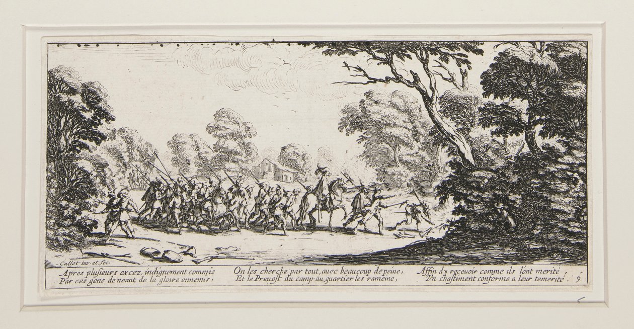 Le grandi miserie della guerra: No. 9 - Scoperta dei malfattori da Jacques Callot