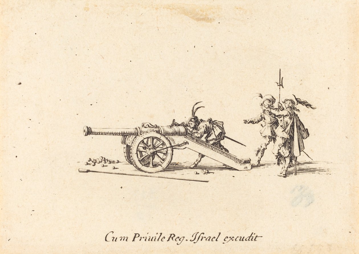 Caricamento del cannone da Jacques Callot