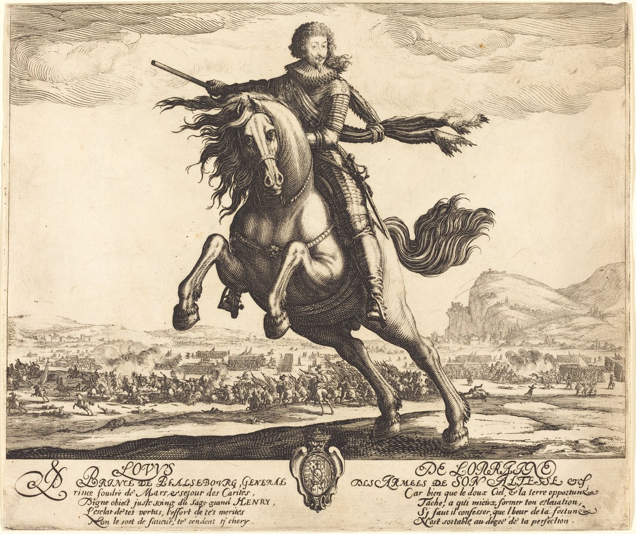 Luigi di Lorena, principe di Phalsbourg da Jacques Callot