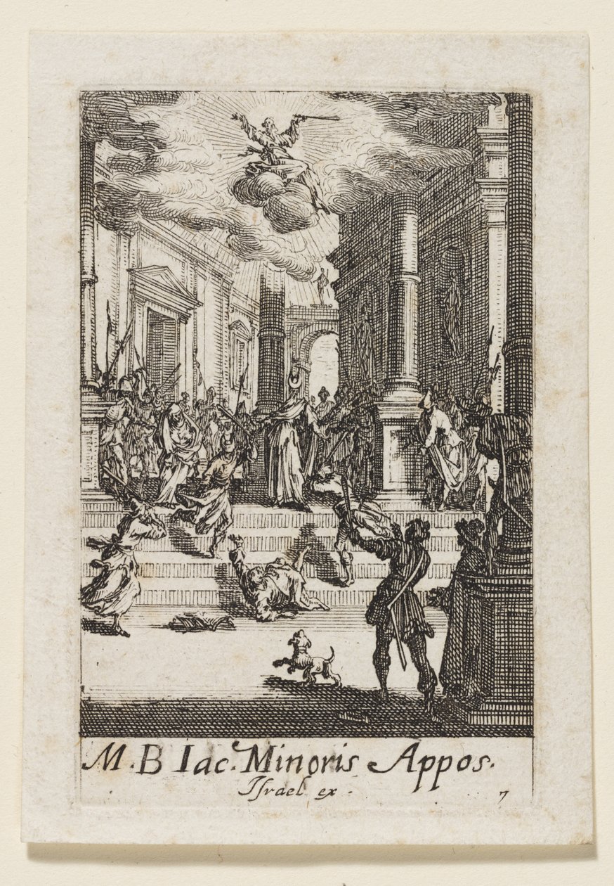 Martirio di san Giacomo Apostolo (Jac. Minoris Appos.) da Jacques Callot