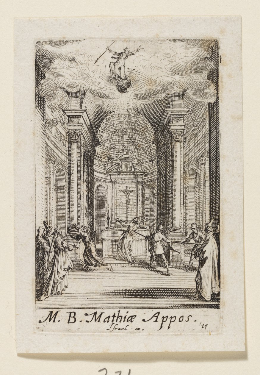 Matteo apostolo (Mathiae Appos.) da Jacques Callot