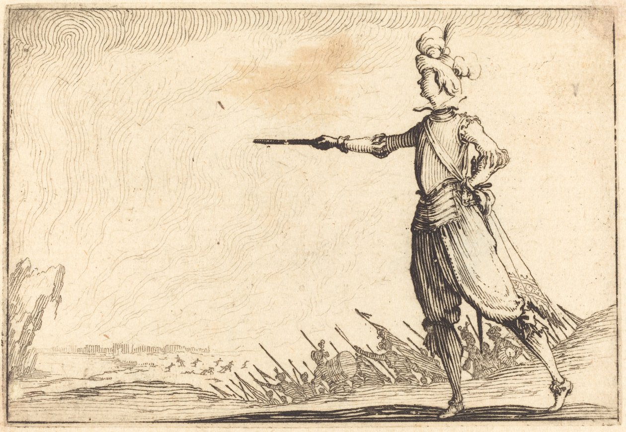 Comandante militare a piedi da Jacques Callot