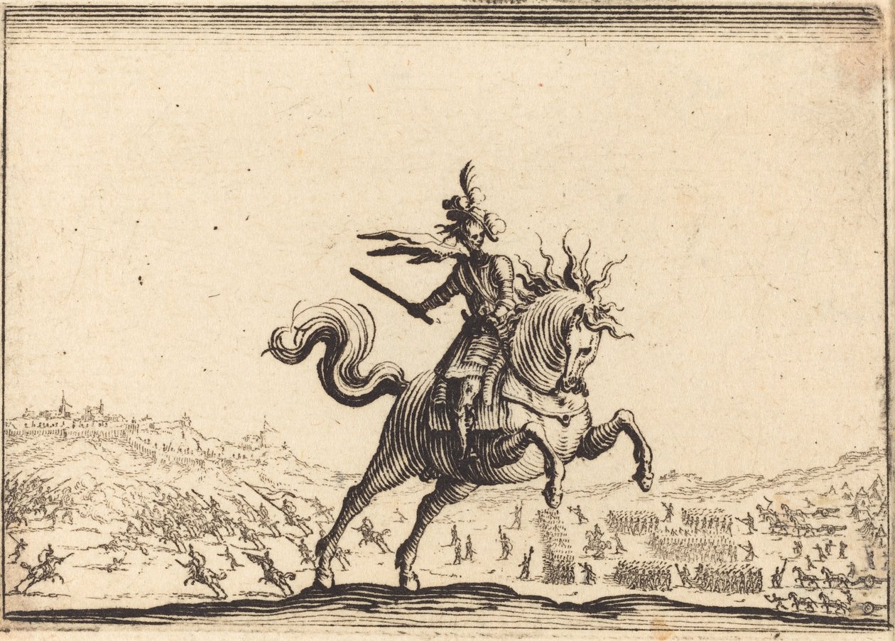 Comandante militare a cavallo da Jacques Callot