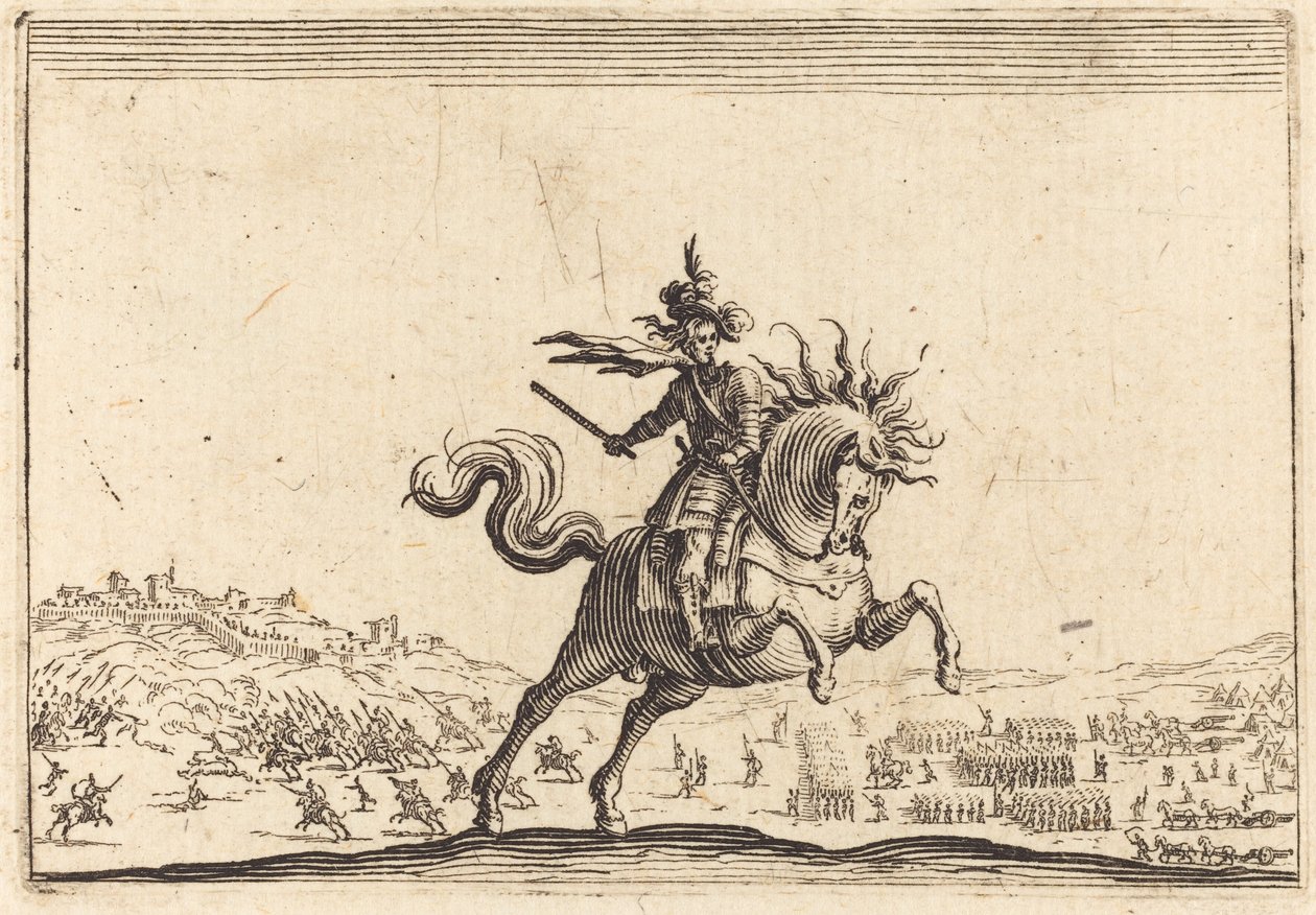 Comandante militare a cavallo da Jacques Callot