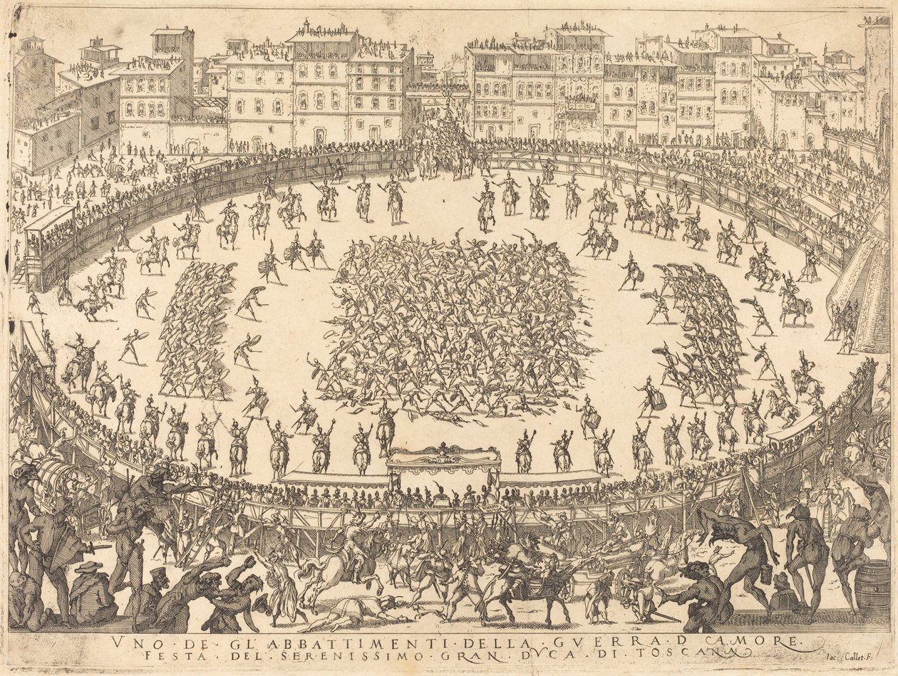 Uno dei combattimenti di fanteria da Jacques Callot