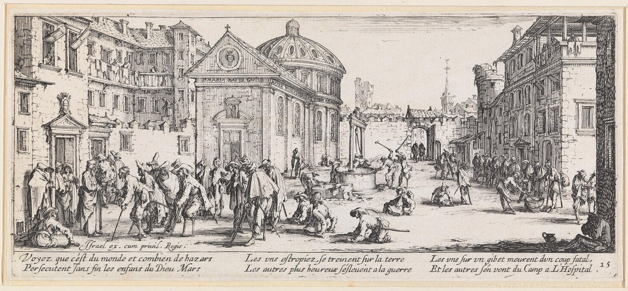 Feriti di guerra da Jacques Callot