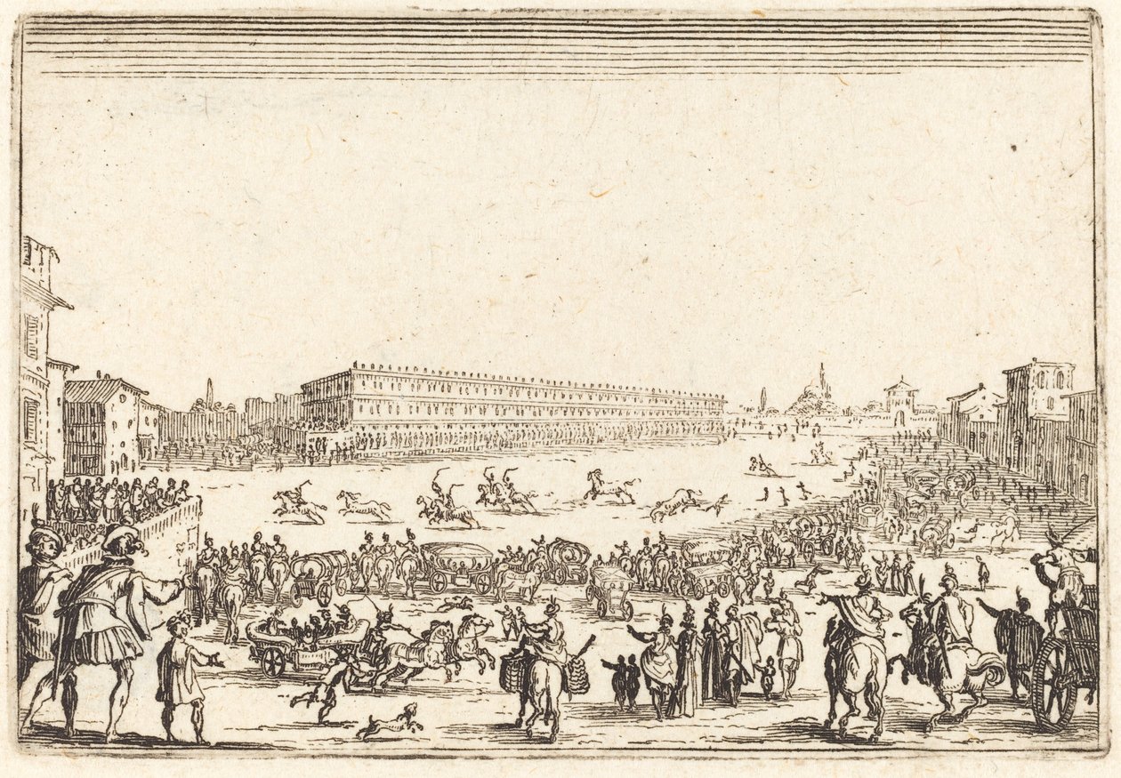 Piazza Presso alla Porta al Prato da Jacques Callot