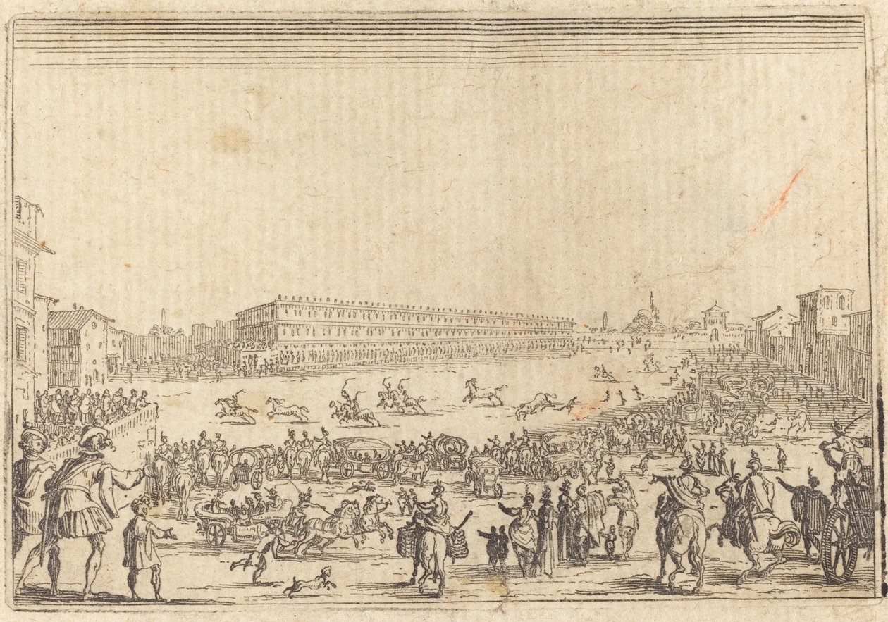 Piazza presso alla Porta al Prato da Jacques Callot