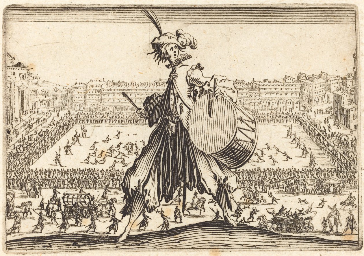 Piazza Presso alla Porta al Prato, c. 1622 da Jacques Callot