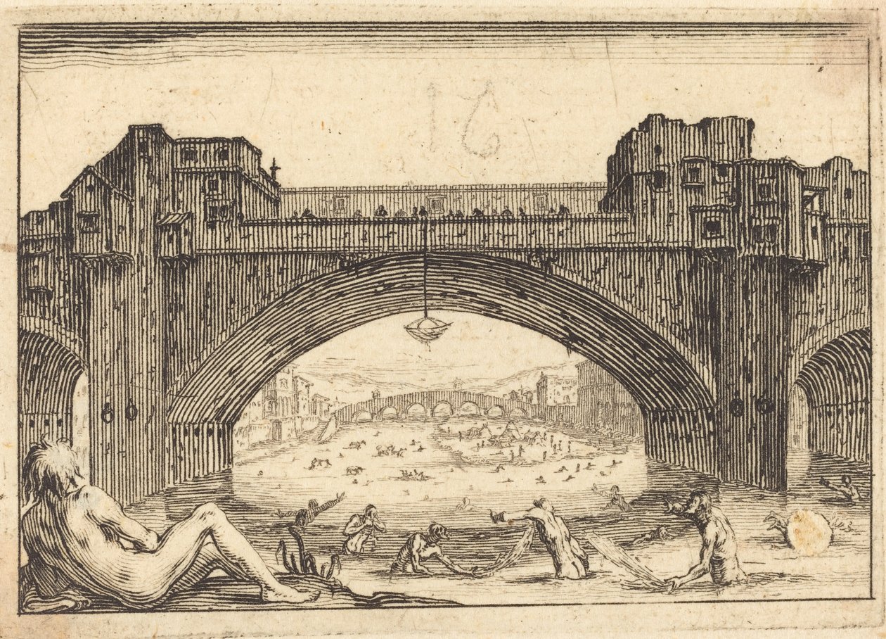 Ponte Vecchio, Firenze da Jacques Callot
