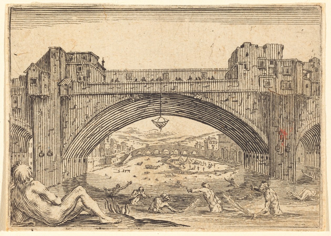 Ponte Vecchio, Florence da Jacques Callot