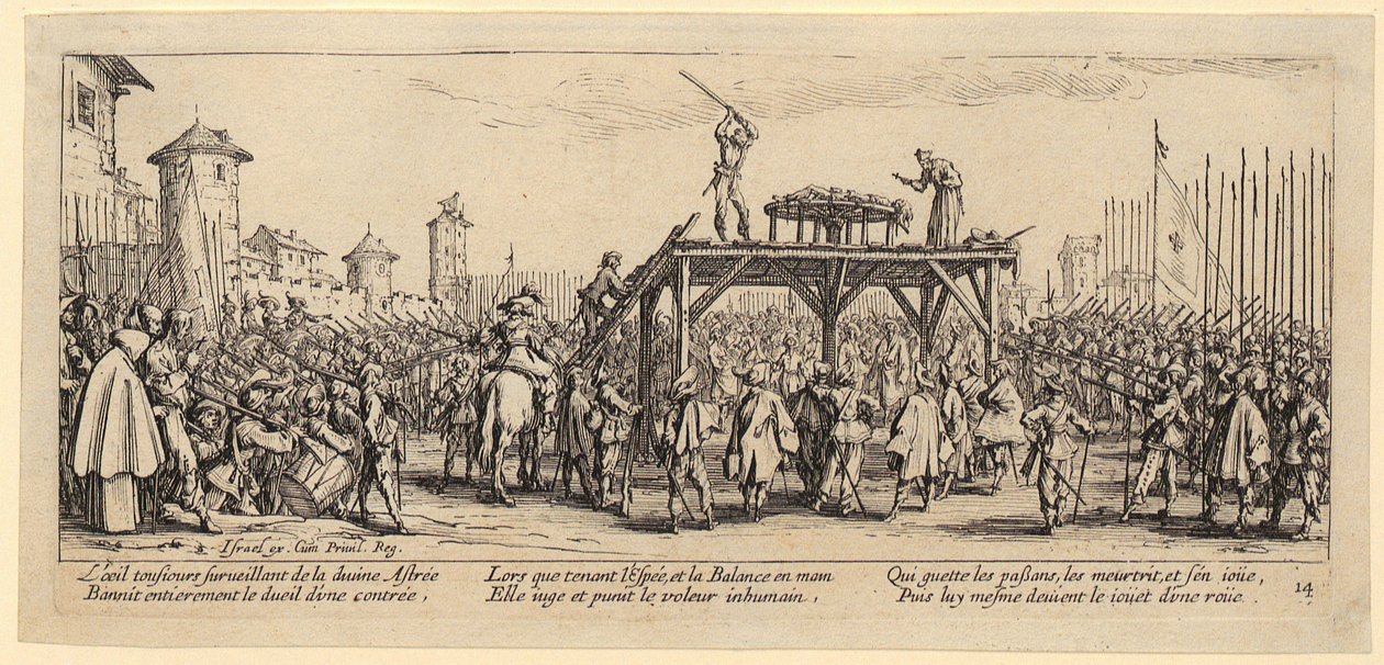 Rad, foglio 14 della serie "I grigi della guerra" da Jacques Callot