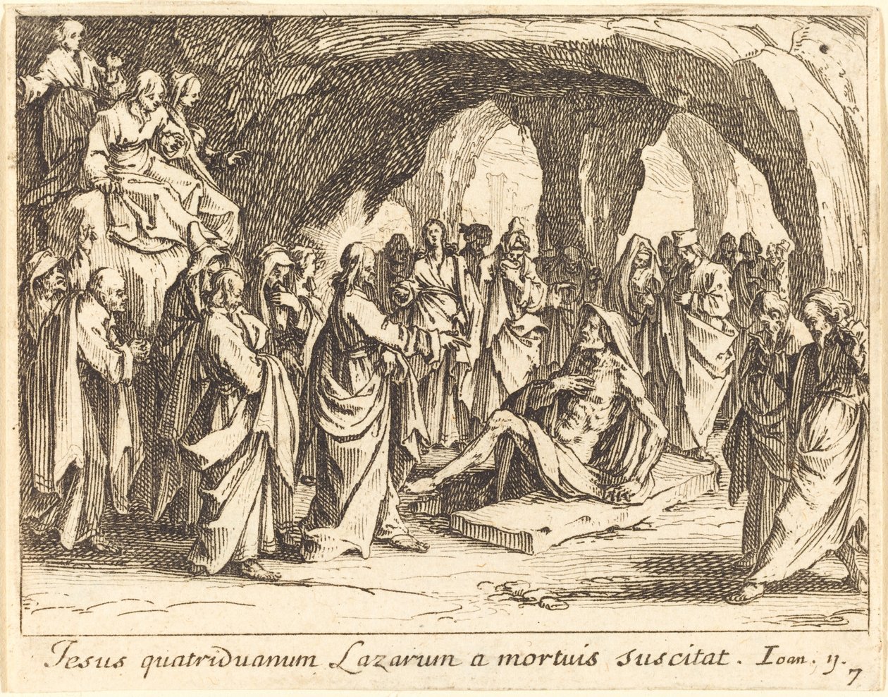 Resurrezione di Lazzaro da Jacques Callot
