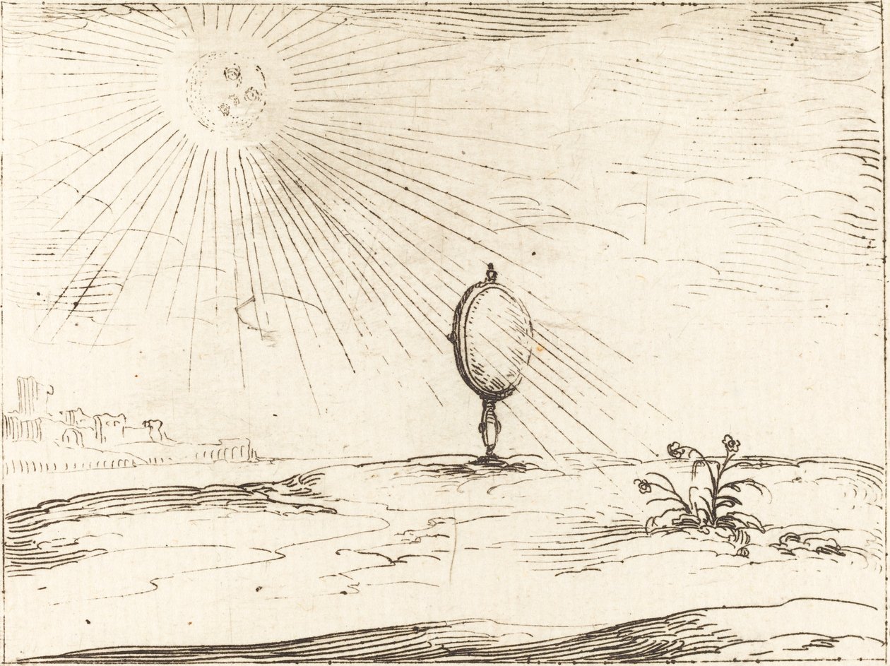 Raggi del sole da Jacques Callot