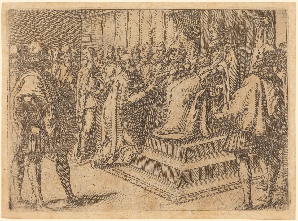 Accoglienza dell’inviato della Polonia da Jacques Callot