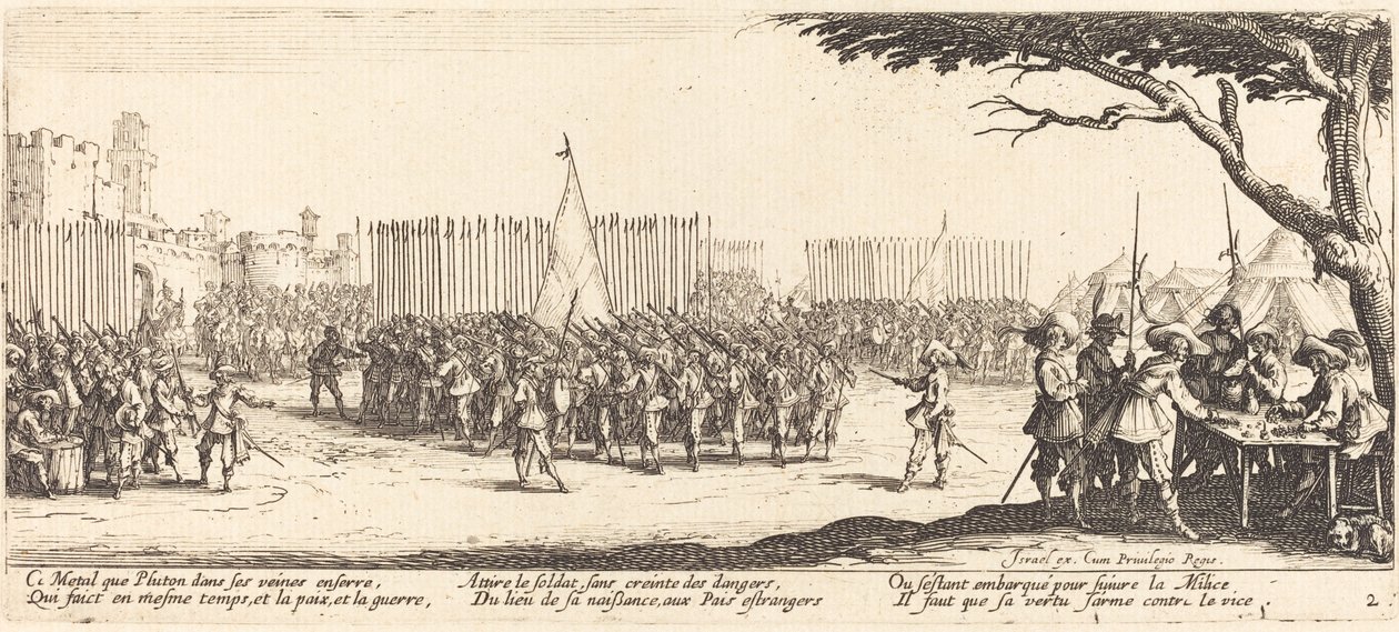 Reclutamento delle truppe da Jacques Callot