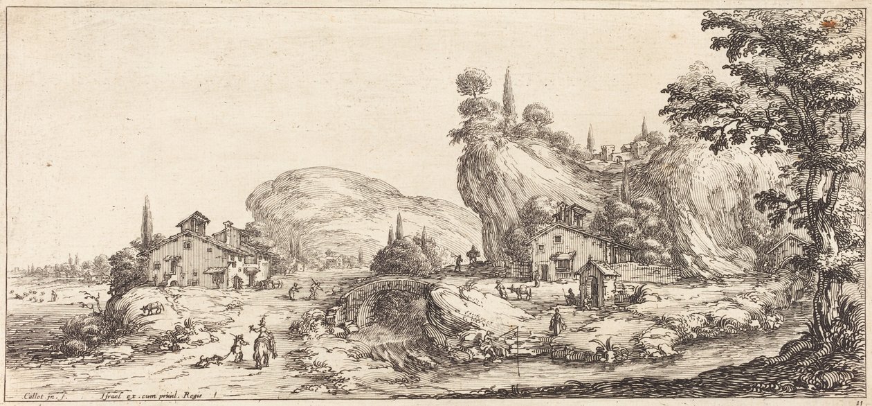 Ritorno a casa dalla caccia da Jacques Callot