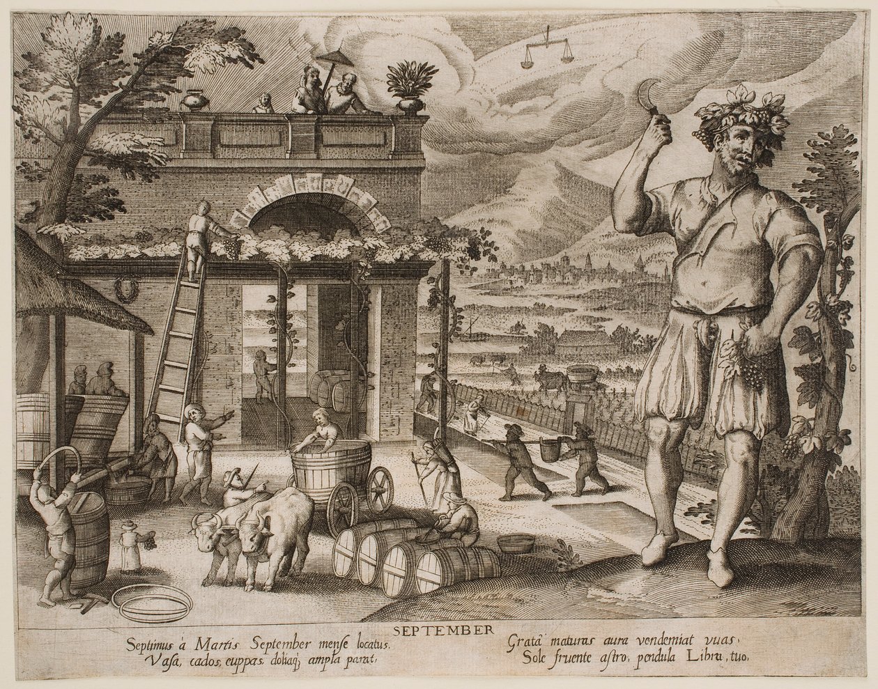 Settembre, dalla serie «I mesi» da Jacques Callot