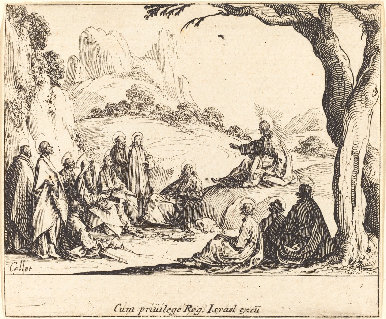 Il sermone sul monte da Jacques Callot