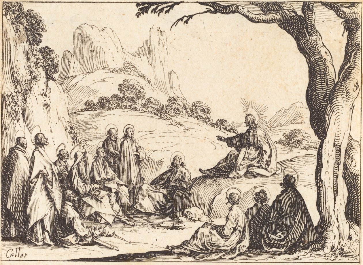 Sermone sul monte, 1635 da Jacques Callot