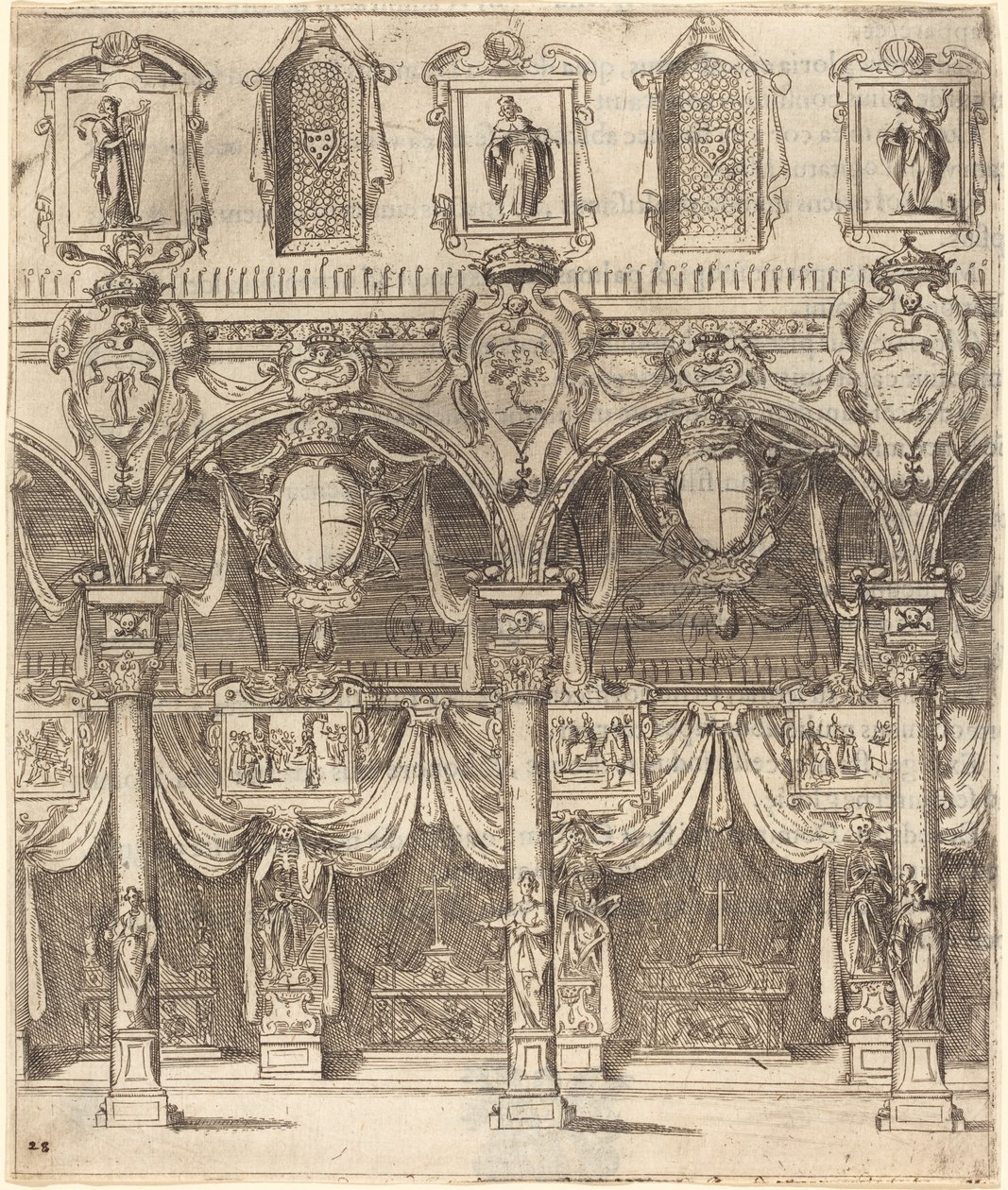 Navata laterale di San Lorenzo, Firenze da Jacques Callot