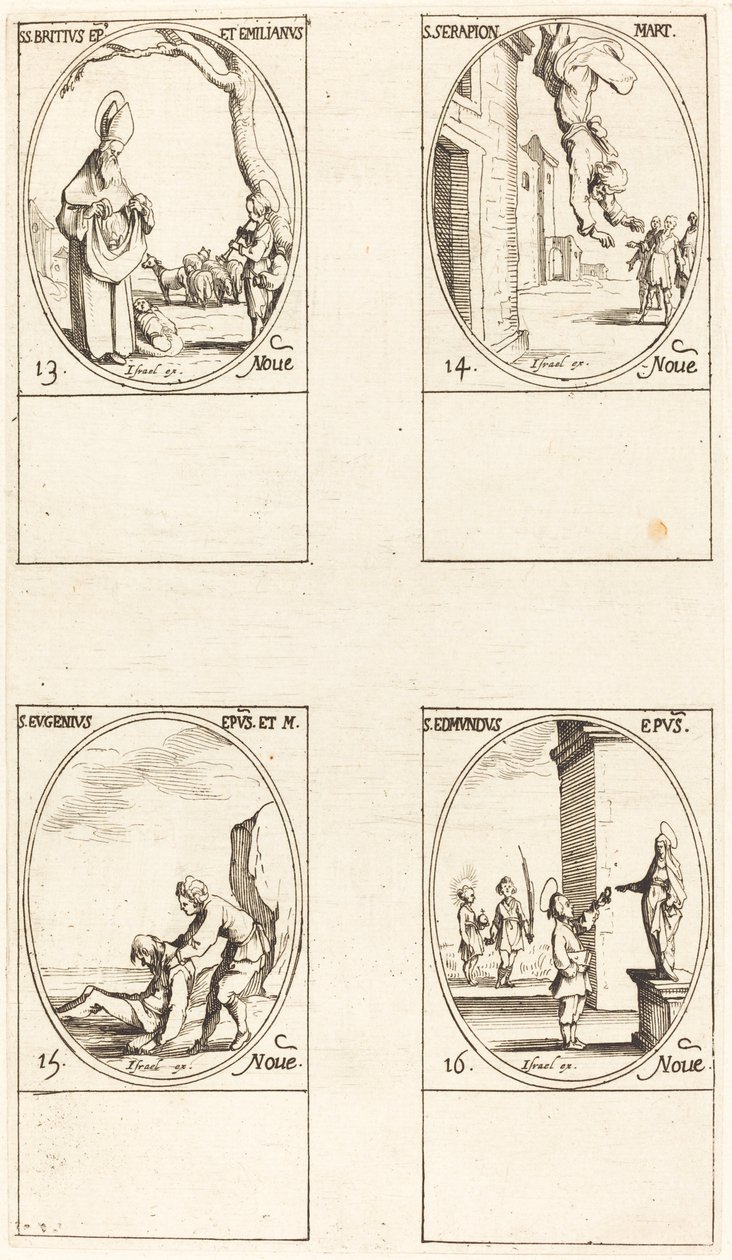 San Brizio; San Serapione; San Eugenio; San Edmondo da Jacques Callot