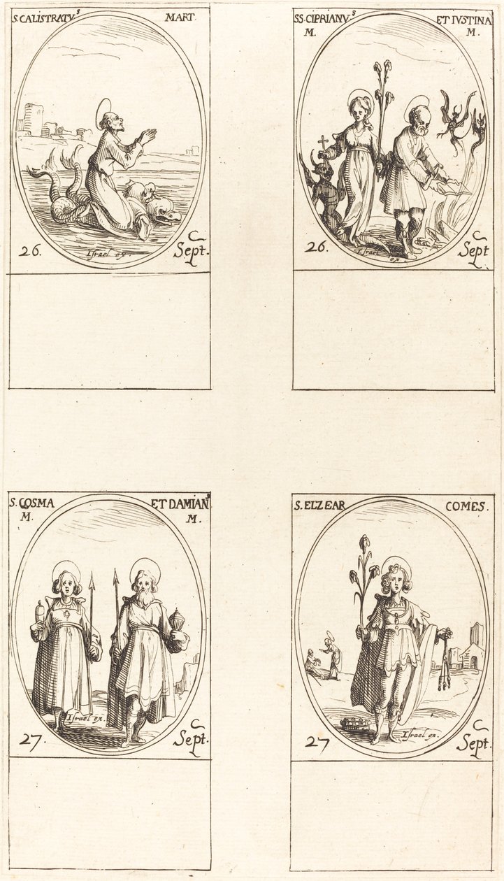 San Calistrato, Santi Cipriano e Giustina, Santi Cosma e Damiano, Sant