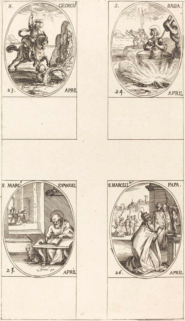 San Giorgio; San Saba; San Marco, Evangelista; San Marcellino da Jacques Callot