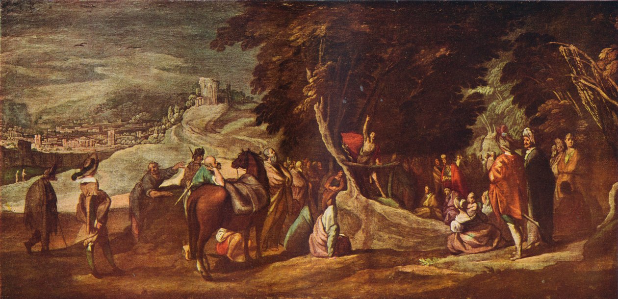 San Giovanni che predica nel deserto, c1620-1635, 1924 da Jacques Callot