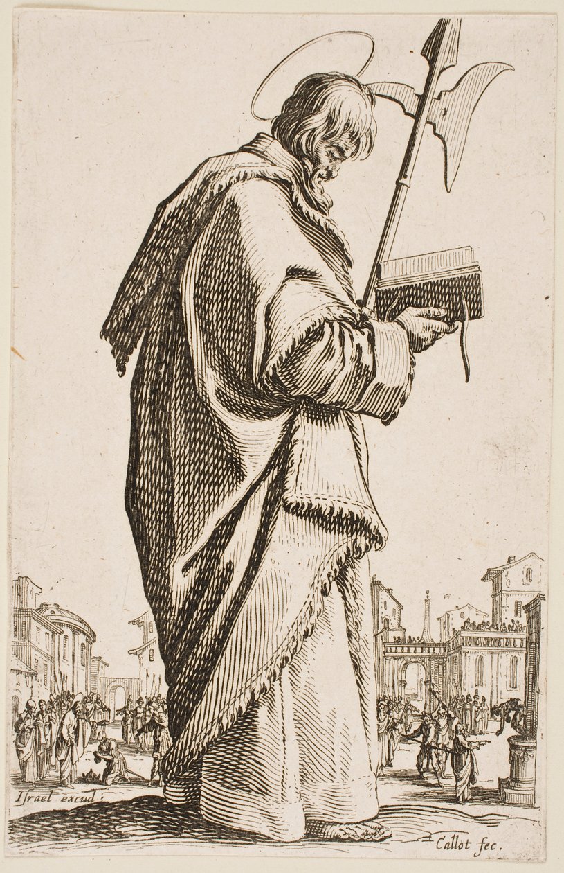 San Mattia, dalla serie “I grandi apostoli” da Jacques Callot