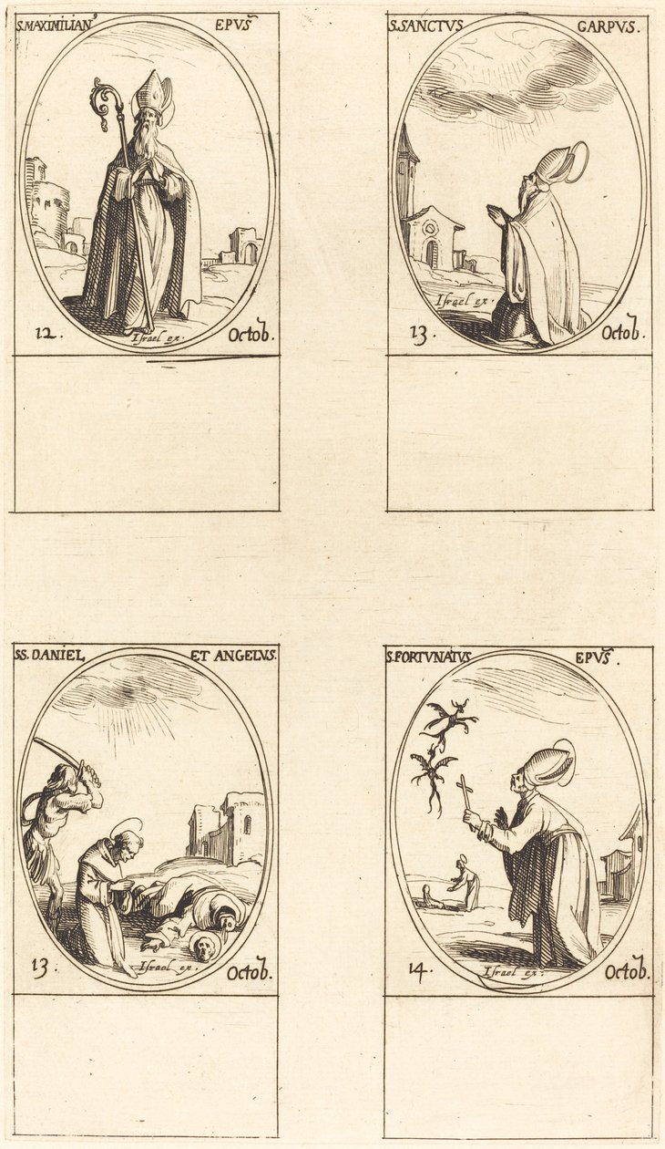 San Massimiliano; San Carpo; San Daniele e Angelo; San Fortunato da Jacques Callot