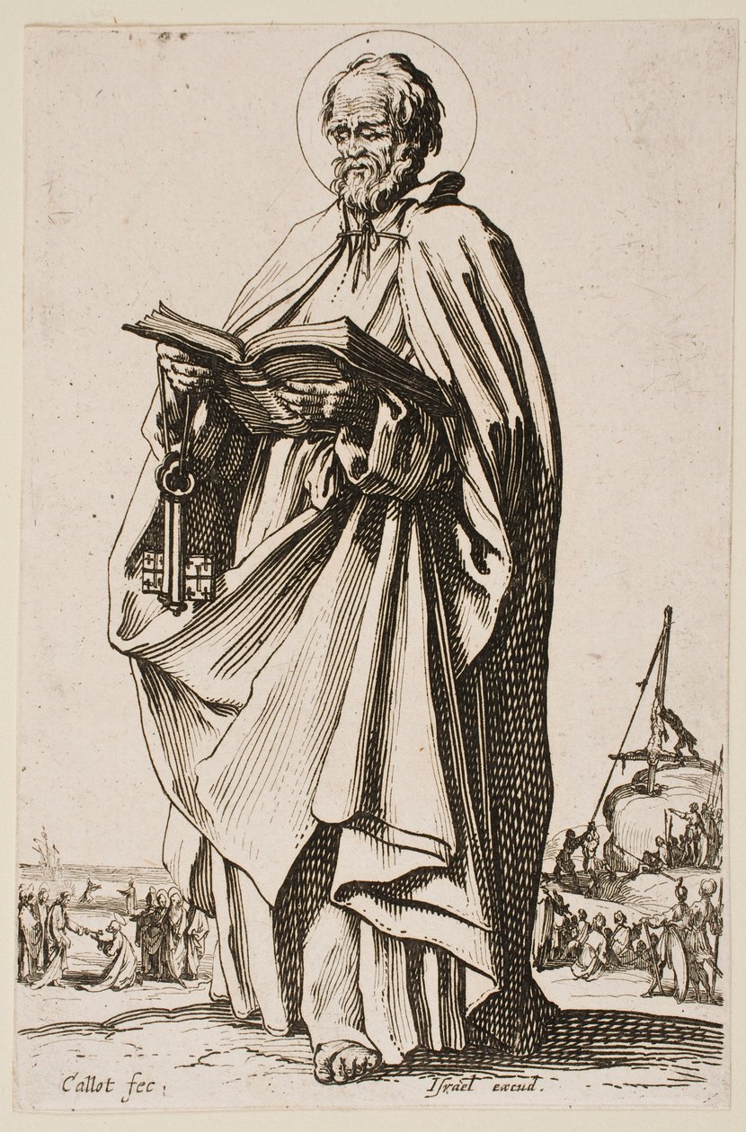 San Pietro, dalla serie “I grandi apostoli” da Jacques Callot