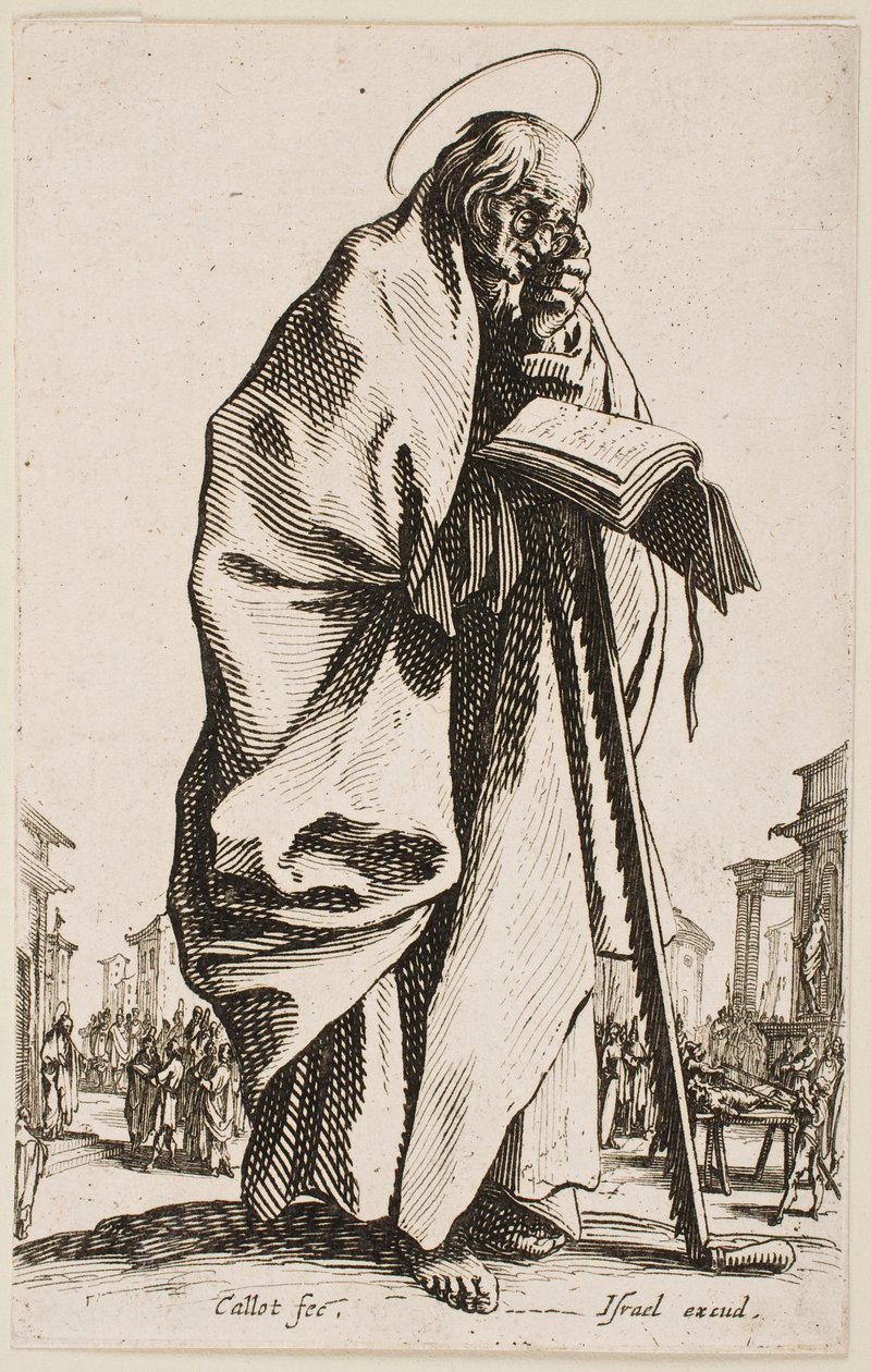 San Simone, dalla serie “I grandi apostoli” da Jacques Callot