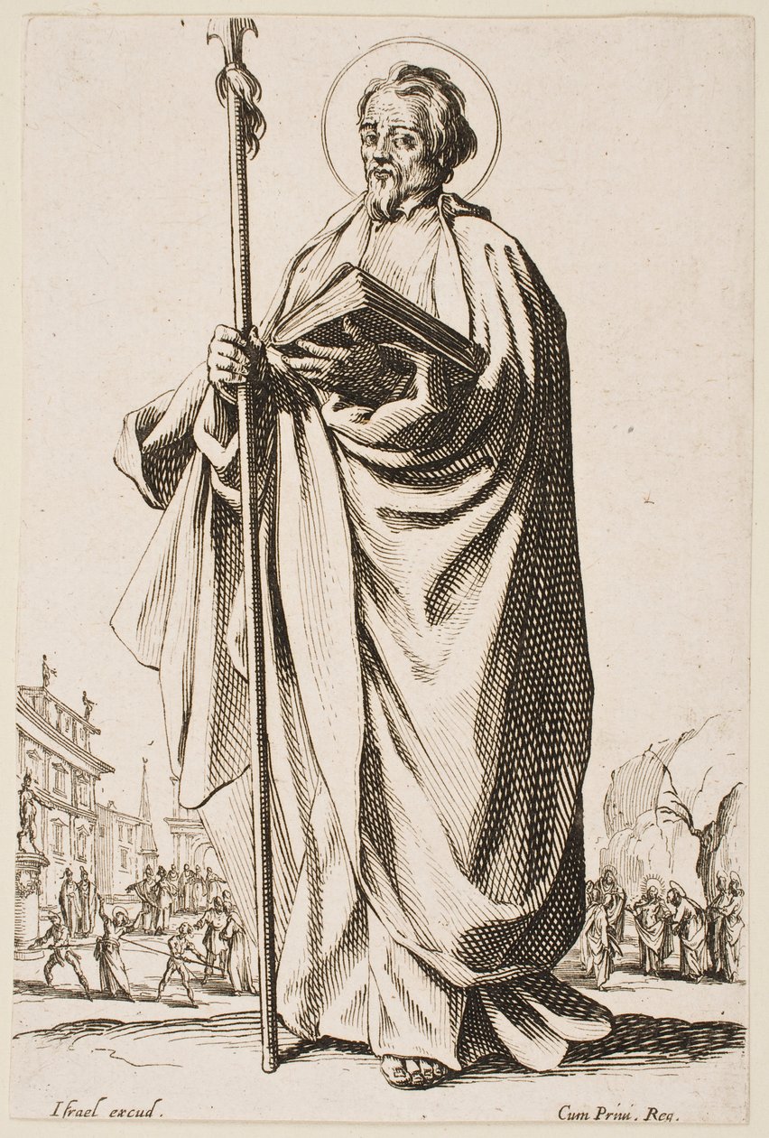 San Tommaso, dalla serie “I grandi apostoli” da Jacques Callot