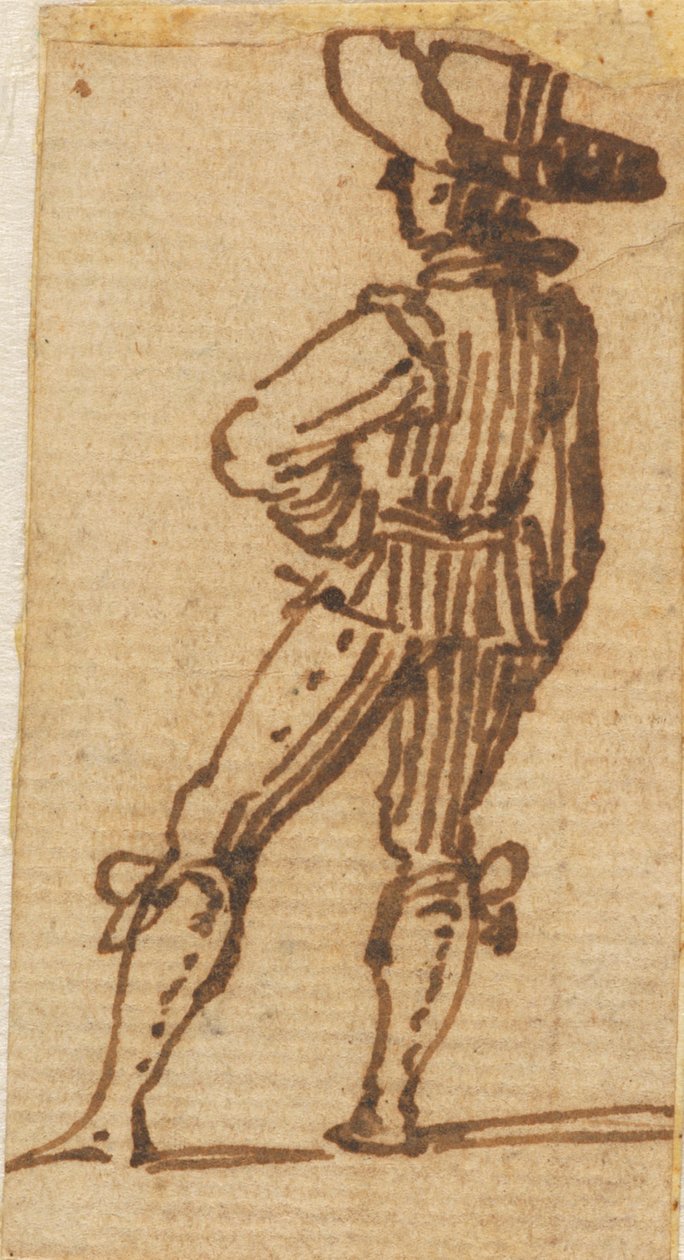 Uomo in piedi da Jacques Callot