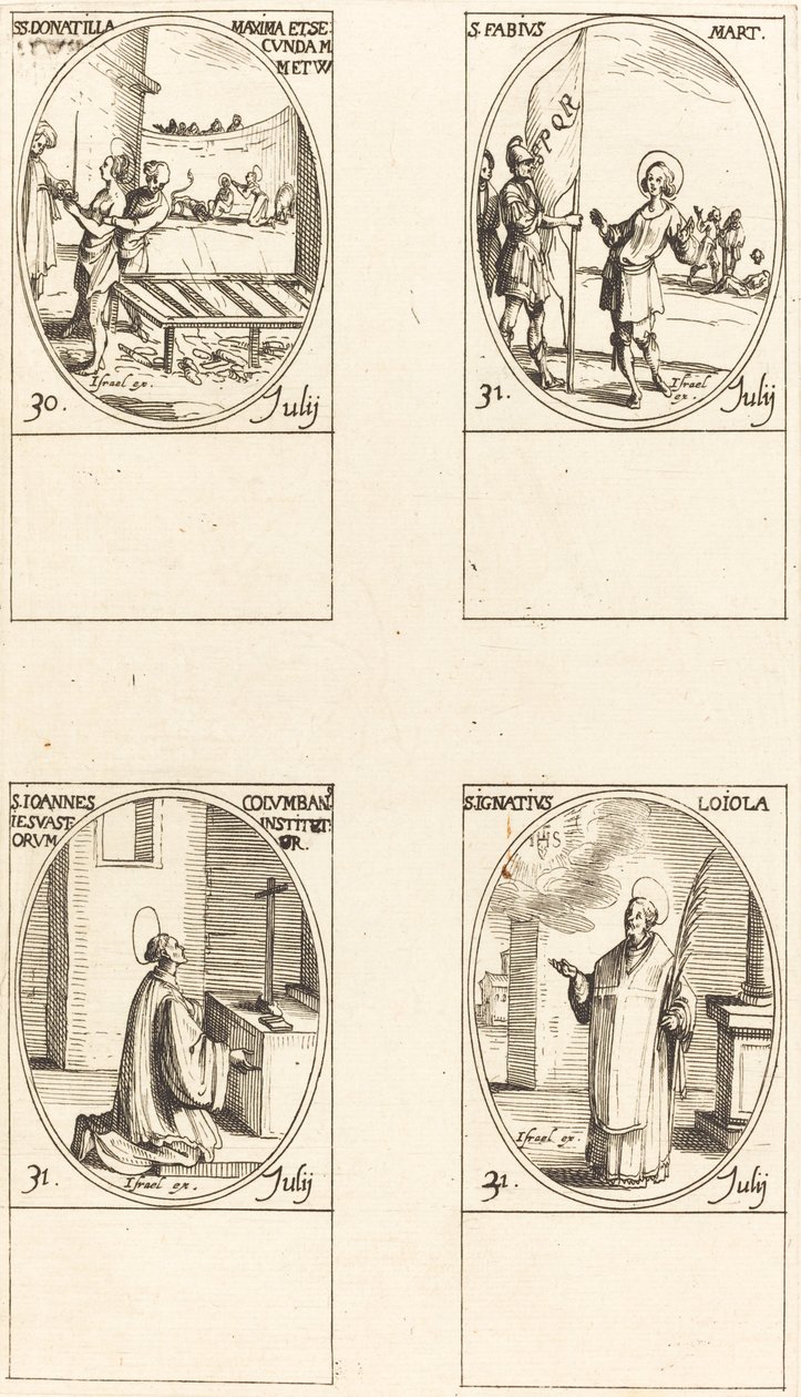 Santi Donatilla, Maxima e Secunda; San Fabio; San Giovanni Colombini; Sant