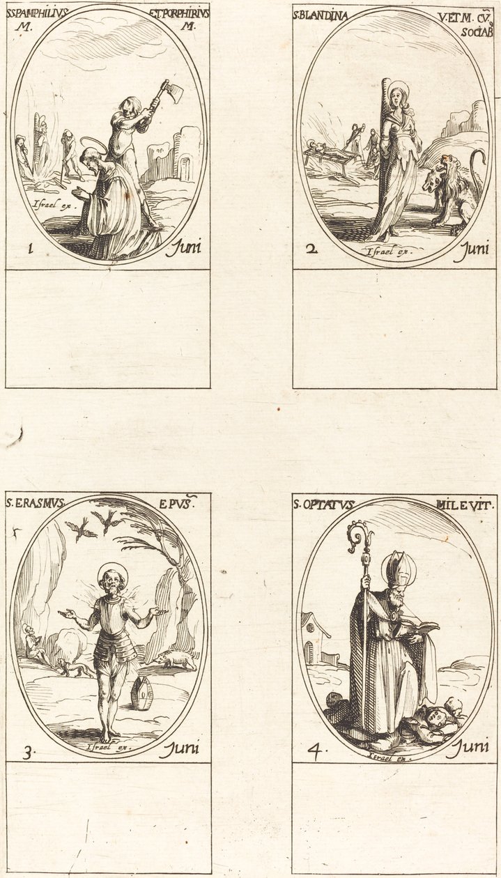 Santi Pamphilius e Porphyrius; Santa Blandina e compagni; Sant