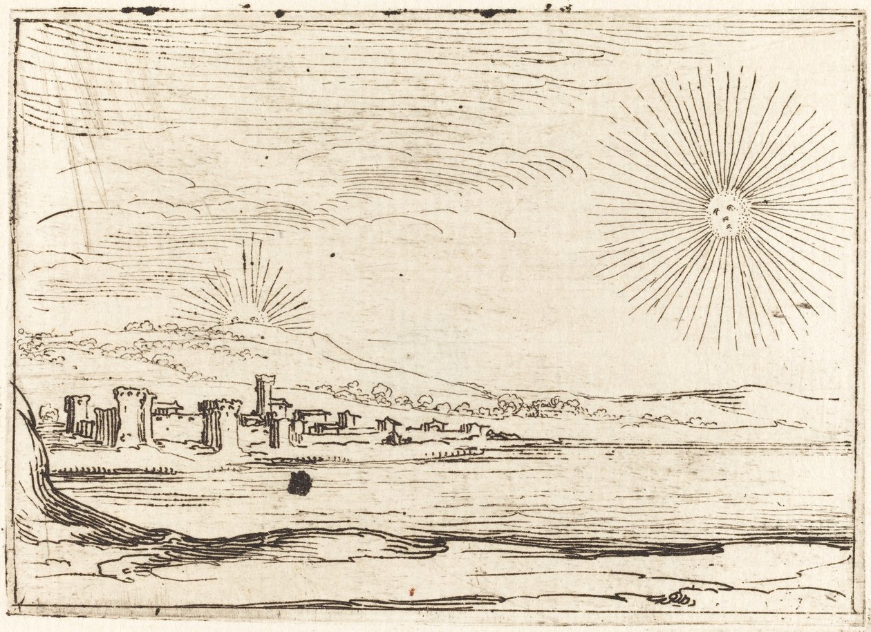 Sole che sorge da Jacques Callot