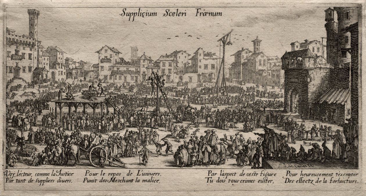 La punizione, un freno al crimine (Le punizioni) da Jacques Callot
