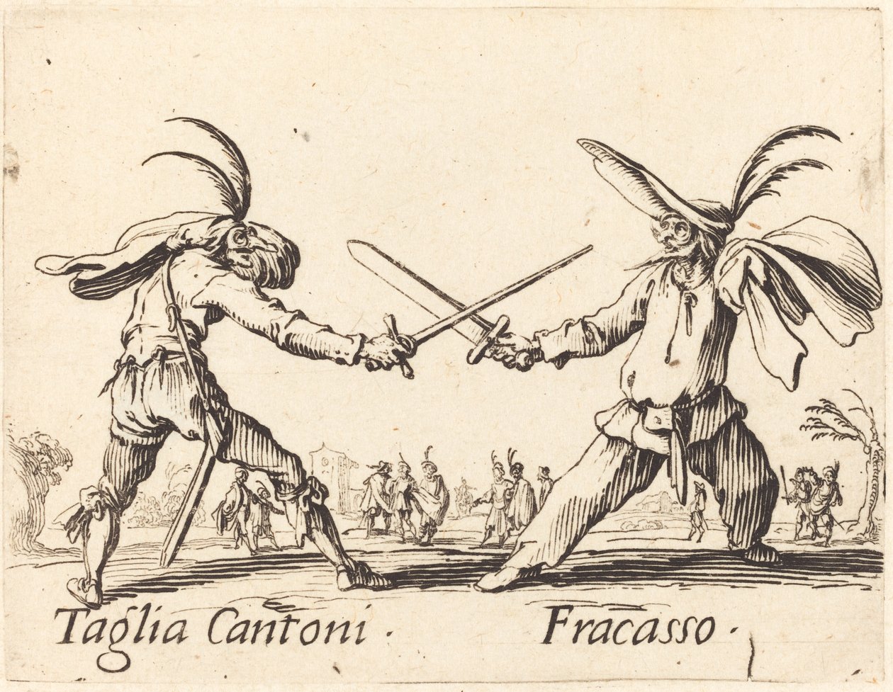 Taglia Cantoni e Fracasso da Jacques Callot